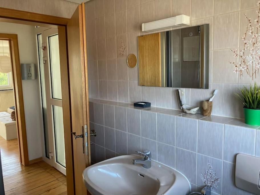 Sonnige Etagen-Wohnung, Alleinige Nutzung, Wasserbett Нойнкирхен Экстерьер фото