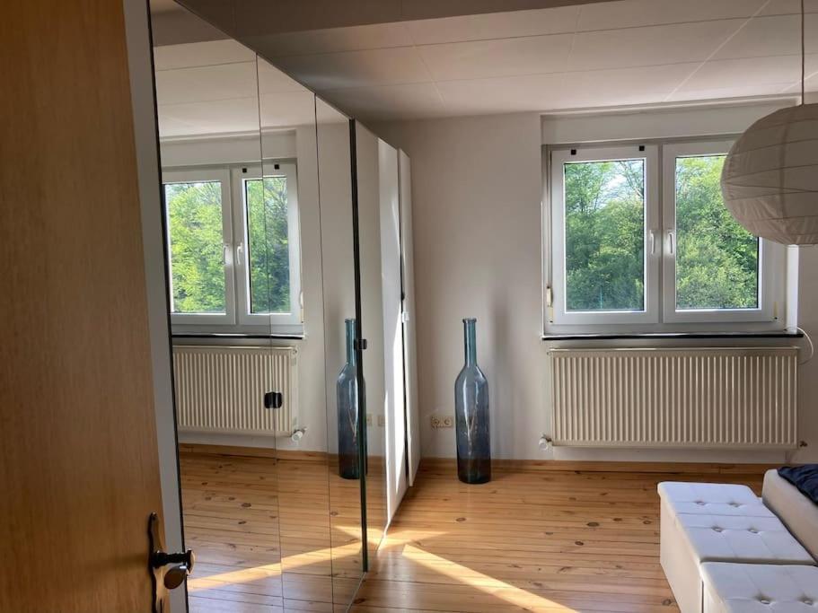 Sonnige Etagen-Wohnung, Alleinige Nutzung, Wasserbett Нойнкирхен Экстерьер фото